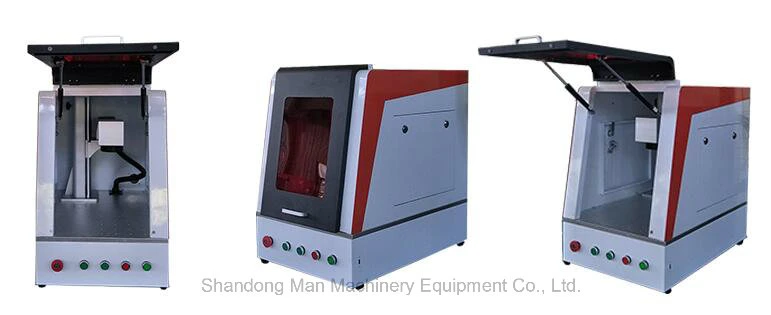 50W Mini Fiber Jewelry Laser Marker with Enclosed Cabinet